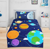 Galaxy kids cartoon bedsheet